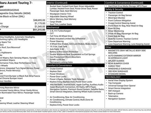 Used 2024 Subaru Ascent Touring image 15