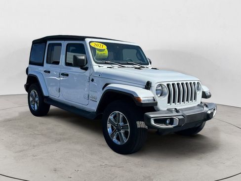 Used 2021 Jeep Wrangler Unlimited Sahara w/ Safety Group AWD/4WD image 1