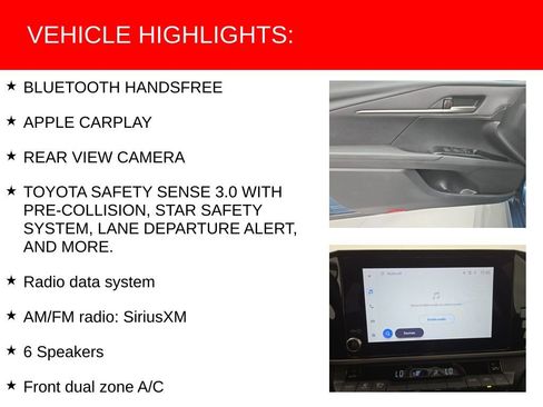 Used 2025 Toyota Camry LE w/ Convenience Package FWD image 9