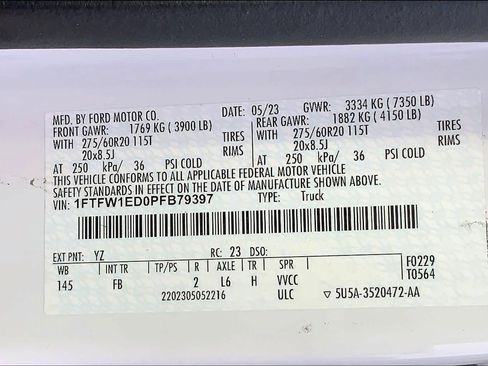 Used 2023 Ford F150 XLT w/ Equipment Group 302A High image 34