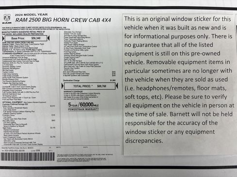 Certified 2024 RAM 2500 Big Horn w/ Night Edition AWD/4WD image 2