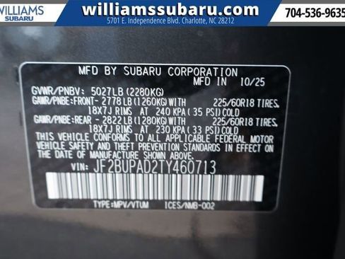 New 2026 Subaru Outback Premium image 22