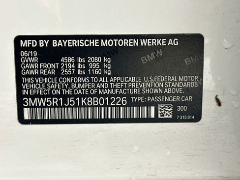 Used 2019 BMW 330i Sedan w/ Convenience Package RWD image 12