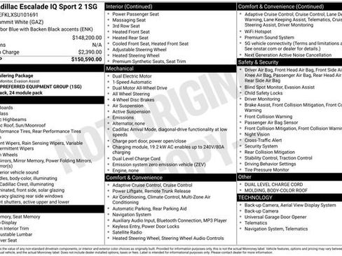 New 2025 Cadillac Escalade IQ Sport 2 AWD/4WD image 9