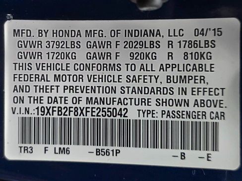 Used 2015 Honda Civic EX image 40