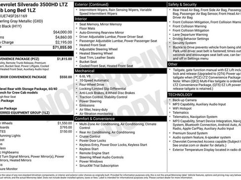 Used 2025 Chevrolet Silverado 3500 LTZ w/ LTZ Convenience Package AWD/4WD image 43