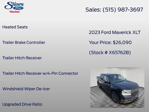 Used 2023 Ford Maverick XLT w/ Equipment Group 300A Standard AWD/4WD image 30