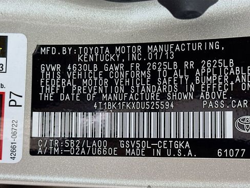 Used 2013 Toyota Camry XLE FWD image 40