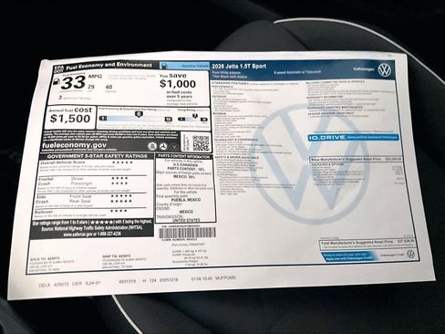 New 2026 Volkswagen Jetta Sport FWD image 18