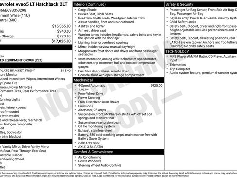 Used 2009 Chevrolet Aveo5 LT image 2