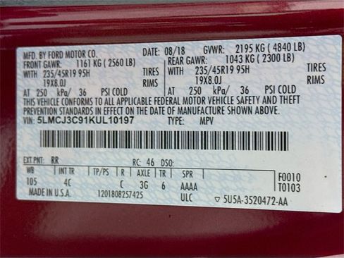 Used 2019 Lincoln MKC Reserve w/ MKC Climate Package image 32