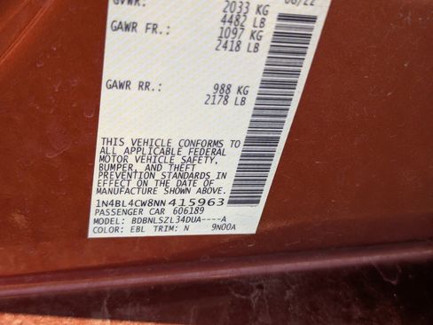 Certified 2022 Nissan Altima 2.5 SR image 35