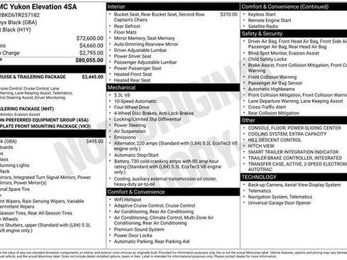 New 2026 GMC Yukon Elevation AWD/4WD image 3