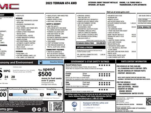 Used 2023 GMC Terrain AT4 w/ Tech Package AWD/4WD image 38