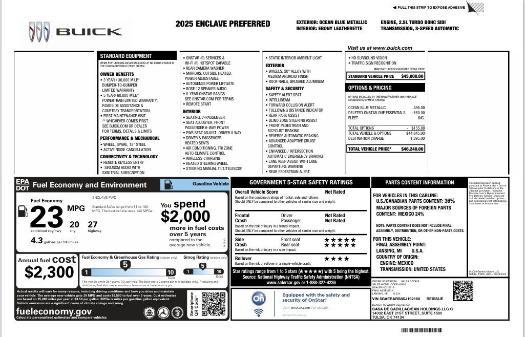 Used 2025 Buick Enclave Preferred FWD image 17