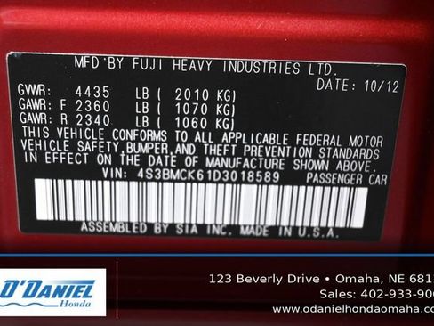 Used 2013 Subaru Legacy 2.5i Limited AWD/4WD image 46
