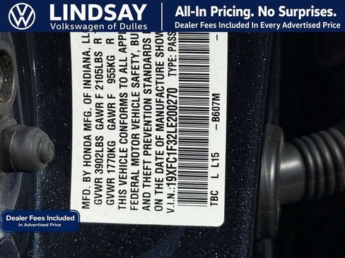 Used 2020 Honda Civic EX image 28