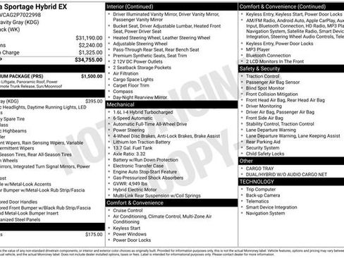 Used 2023 Kia Sportage EX w/ EX Premium Package AWD/4WD image 3