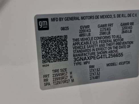 New 2026 Chevrolet Equinox LT w/ LPO, Floor Liner Package image 11