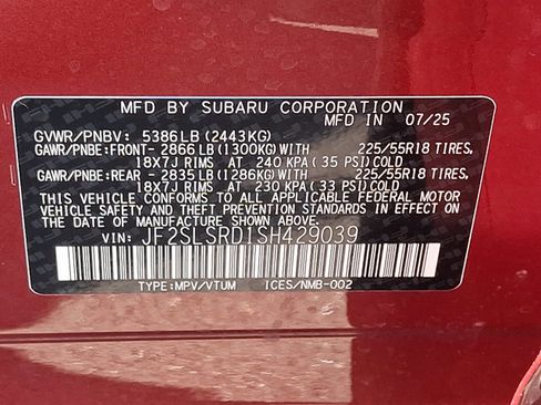 Certified 2025 Subaru Forester Limited AWD/4WD image 26