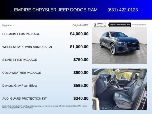 Used 2020 Audi Q8 Premium Plus w/ Premium Plus Package image 6