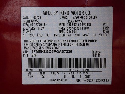 Used 2023 Ford Explorer ST w/ Equipment Group 401A AWD/4WD image 76