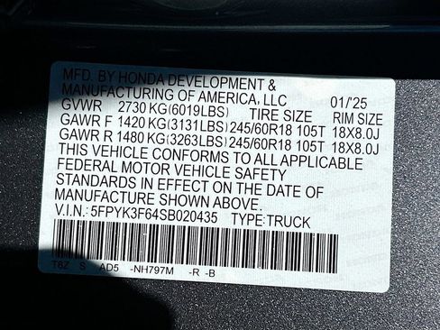 Certified 2025 Honda Ridgeline TrailSport image 33