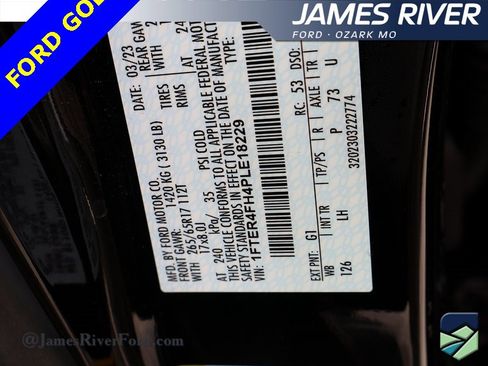 Certified 2023 Ford Ranger XLT w/ Equipment Group 302A High image 38