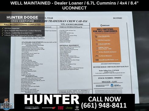 Certified 2024 RAM 2500 Tradesman w/ Chrome Appearance Group AWD/4WD image 3