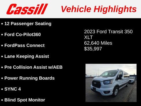 Used 2023 Ford Transit 350 XLT image 3