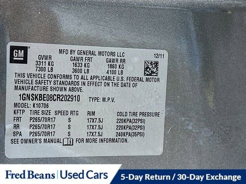 Used 2012 Chevrolet Tahoe LT w/ Luxury Package image 33