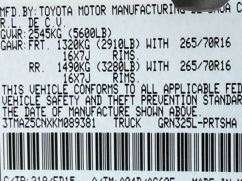 Used 2019 Toyota Tacoma TRD Off-Road w/ Technology Package RWD image 51