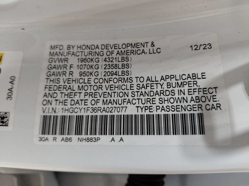 Used 2024 Honda Accord EX image 4