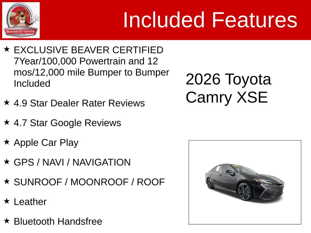 Used 2026 Toyota Camry XSE FWD image 4