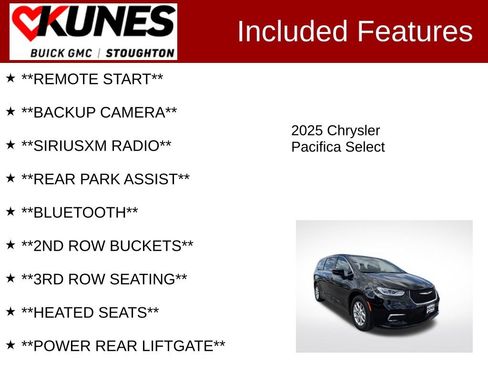 Used 2025 Chrysler Pacifica Select FWD image 2