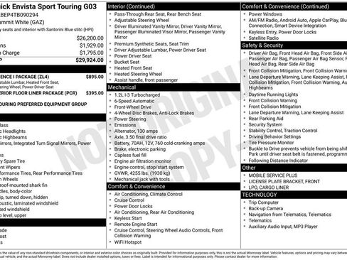 New 2026 Buick Envista Sport Touring w/ Convenience I Package image 9