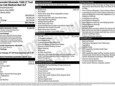 Used 2026 Chevrolet Silverado 1500 LT Trail Boss w/ Convenience Package II AWD/4WD image 15