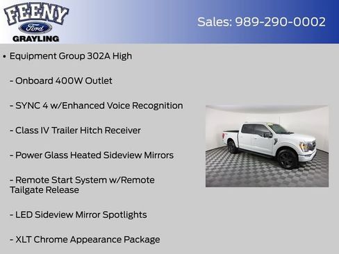 Certified 2023 Ford F150 XLT w/ Equipment Group 302A High image 4