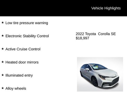 Used 2022 Toyota Corolla SE image 6