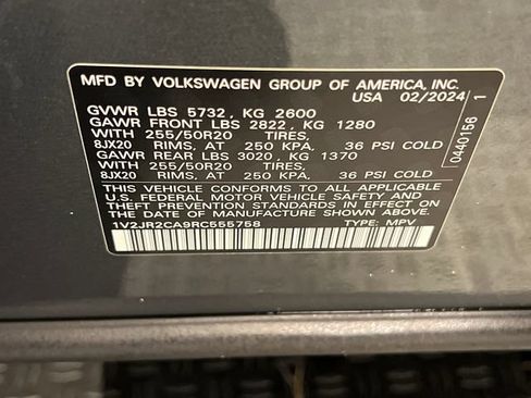 Certified 2024 Volkswagen Atlas SE w/ Panoramic Sunroof Package FWD image 30