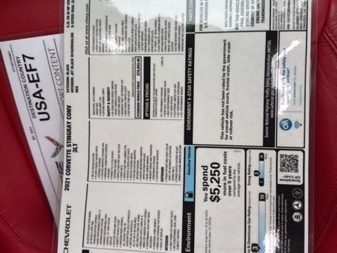 Used 2021 Chevrolet Corvette Stingray Premium Conv w/ Z51 Performance Package image 46