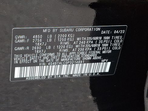 Certified 2023 Subaru Outback Onyx Edition AWD/4WD image 27