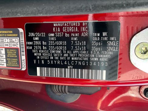 Used 2022 Kia Sorento S FWD image 31