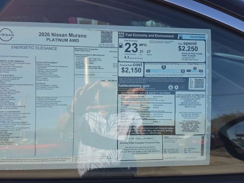 New 2026 Nissan Murano Platinum image 3