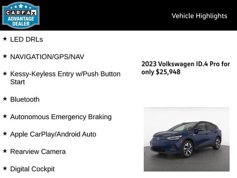Used 2023 Volkswagen ID.4 Pro AWD/4WD image 5