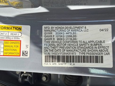 Used 2022 Honda Accord Sport image 24