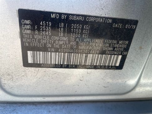 Used 2019 Subaru Legacy 2.5i Sport image 6