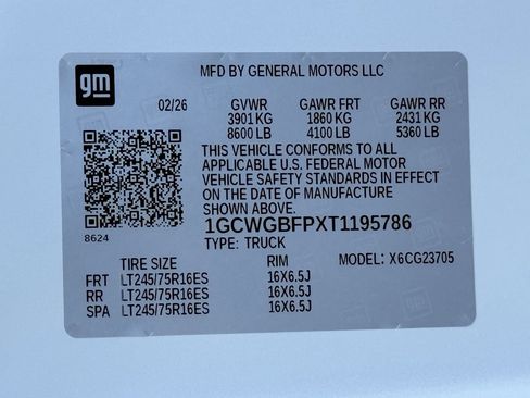 New 2026 Chevrolet Express 2500 Extended w/ Driver Convenience Package image 20