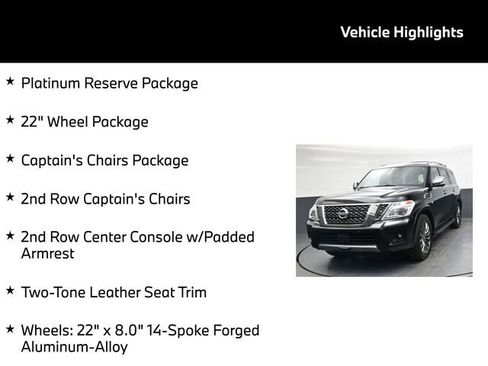 Used 2020 Nissan Armada Platinum w/ Platinum Reserve Package AWD/4WD image 5