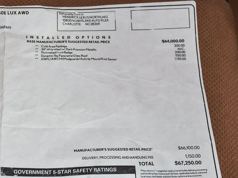 Used 2023 Lexus RZ 450e Premium image 68